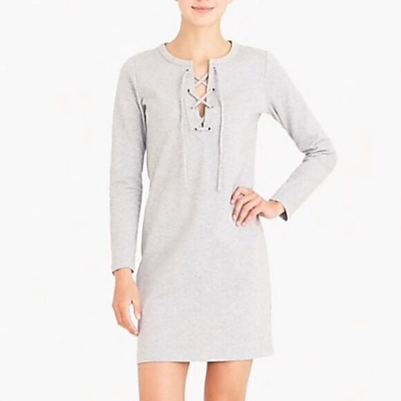 J. Crew Mercantile Sweatshirt Tunic Dress Gray XS - Picture 2 of 15